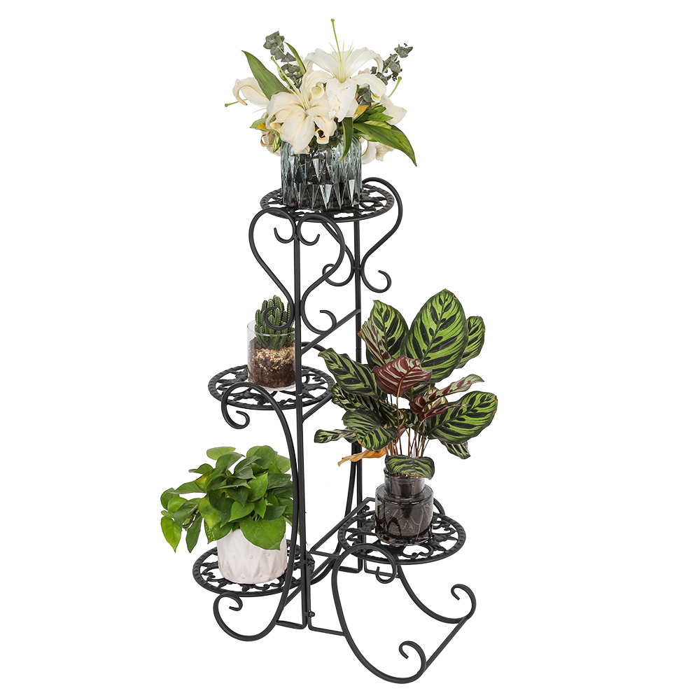 14 Style Plant Flower Stand Metal Shelf Rack Display Holder Indoor Outdoor Us Ebay