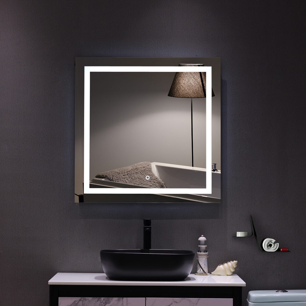 LED Bathroom Mirror Wall Touch Light Vanity Makeup Built-in Light Strip/Dimmable | eBay