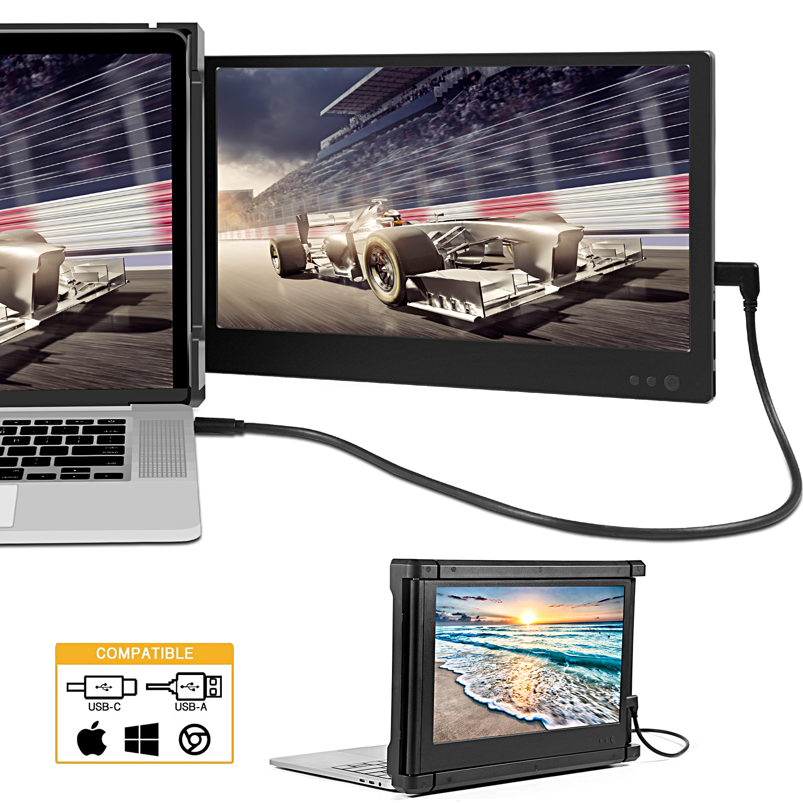 Split Screen Laptop And Monitor