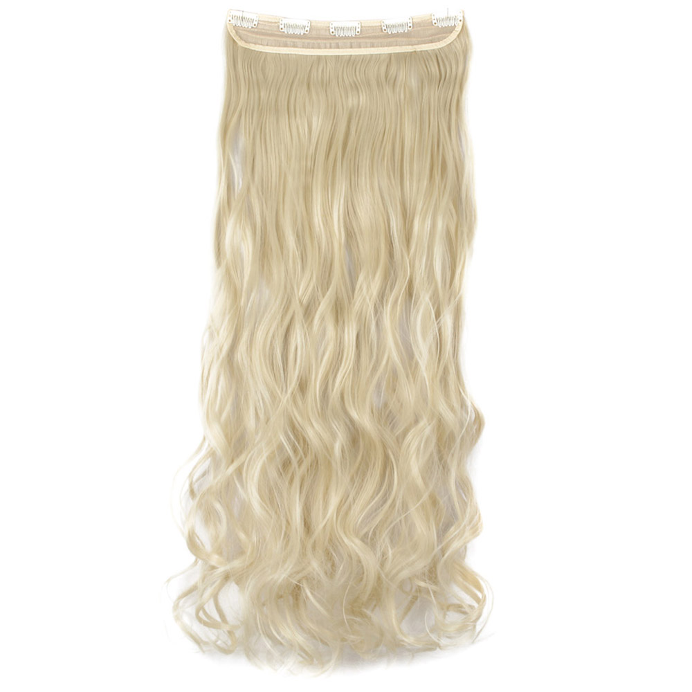 Extensiones de cabello onduladas/rizadas con clip 3/4 cabeza completa 5 clips ¡moda! - Imagen 19 de 56