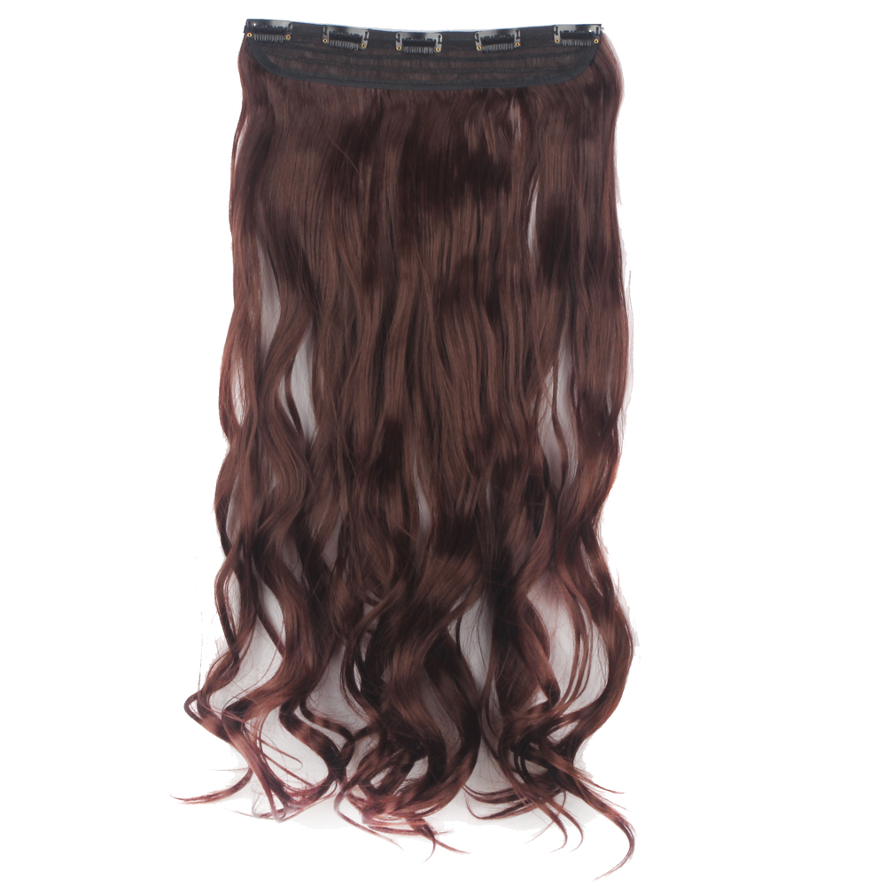 Extensiones de cabello onduladas/rizadas con clip 3/4 cabeza completa 5 clips ¡moda! - Imagen 21 de 56