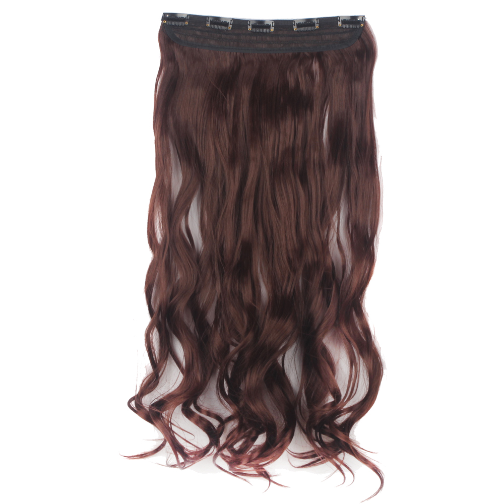 Extensiones de cabello onduladas/rizadas con clip 3/4 cabeza completa 5 clips ¡moda! - Imagen 23 de 56