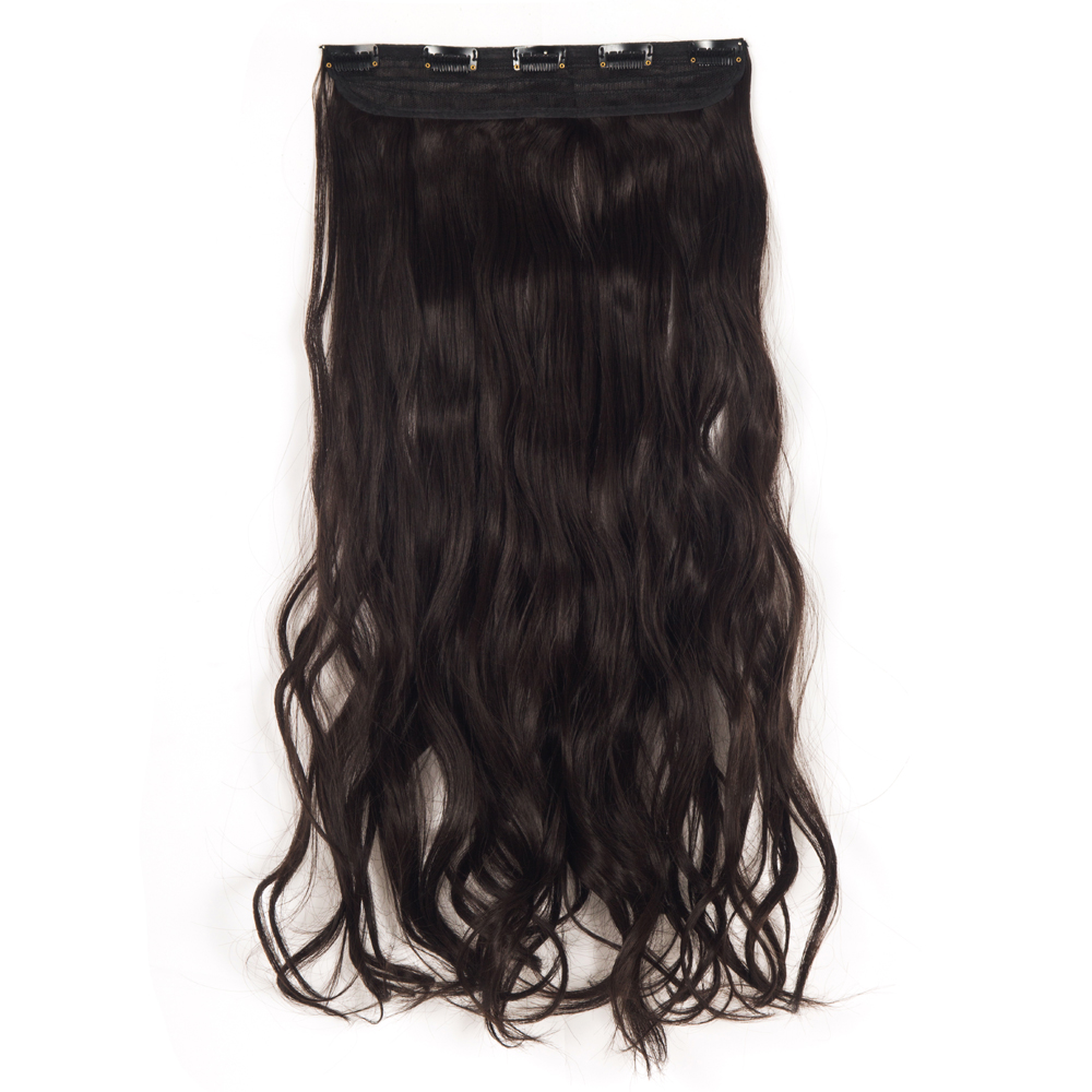 Extensiones de cabello onduladas/rizadas con clip 3/4 cabeza completa 5 clips ¡moda! - Imagen 26 de 56