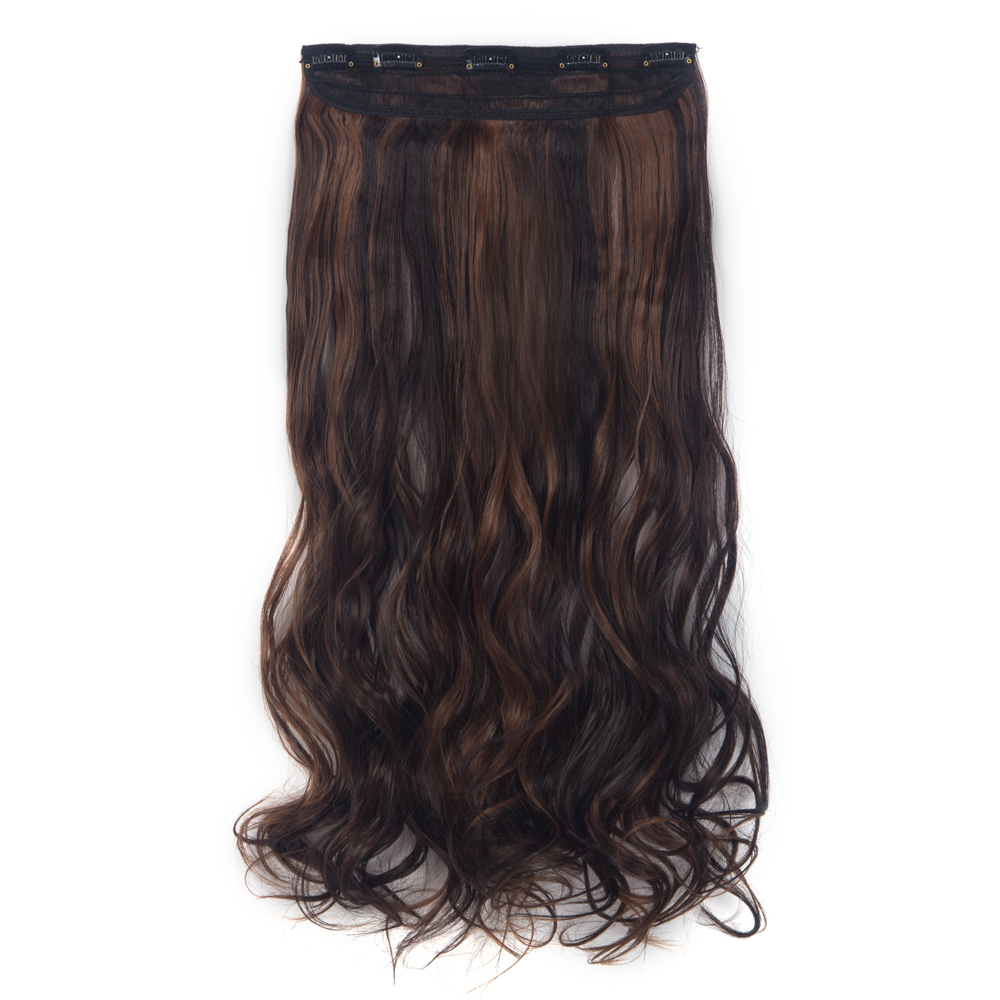 Extensiones de cabello onduladas/rizadas con clip 3/4 cabeza completa 5 clips ¡moda! - Imagen 30 de 56
