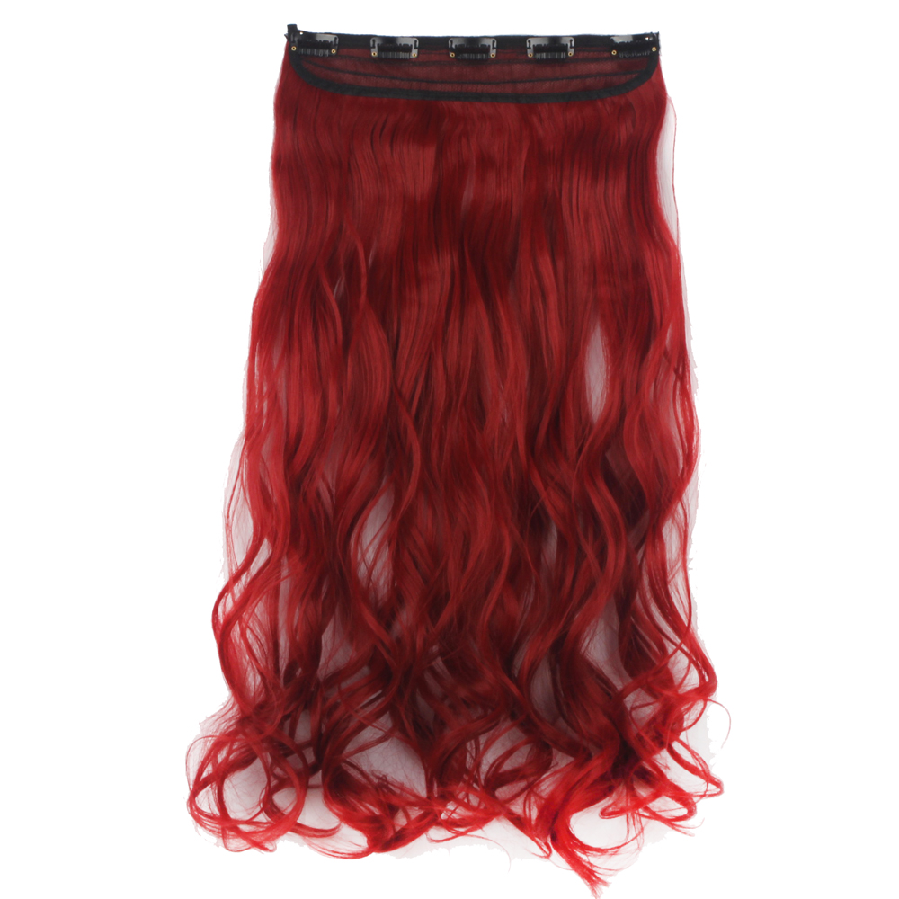 Extensiones de cabello onduladas/rizadas con clip 3/4 cabeza completa 5 clips ¡moda! - Imagen 32 de 56