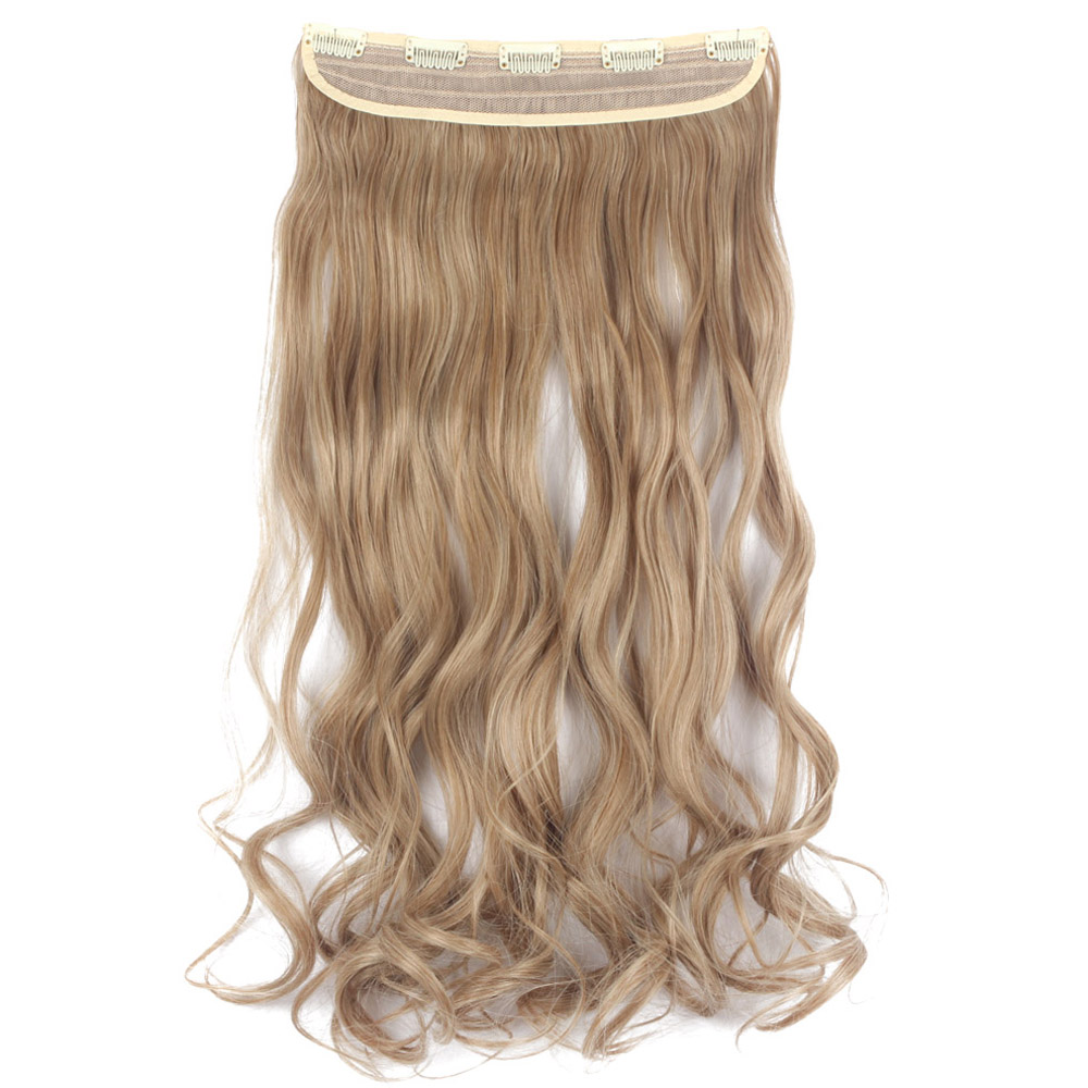 Extensiones de cabello onduladas/rizadas con clip 3/4 cabeza completa 5 clips ¡moda! - Imagen 36 de 56