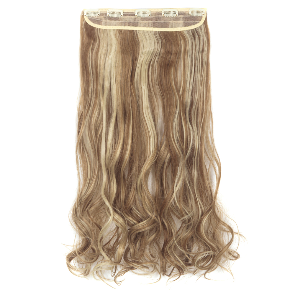 Extensiones de cabello onduladas/rizadas con clip 3/4 cabeza completa 5 clips ¡moda! - Imagen 37 de 56