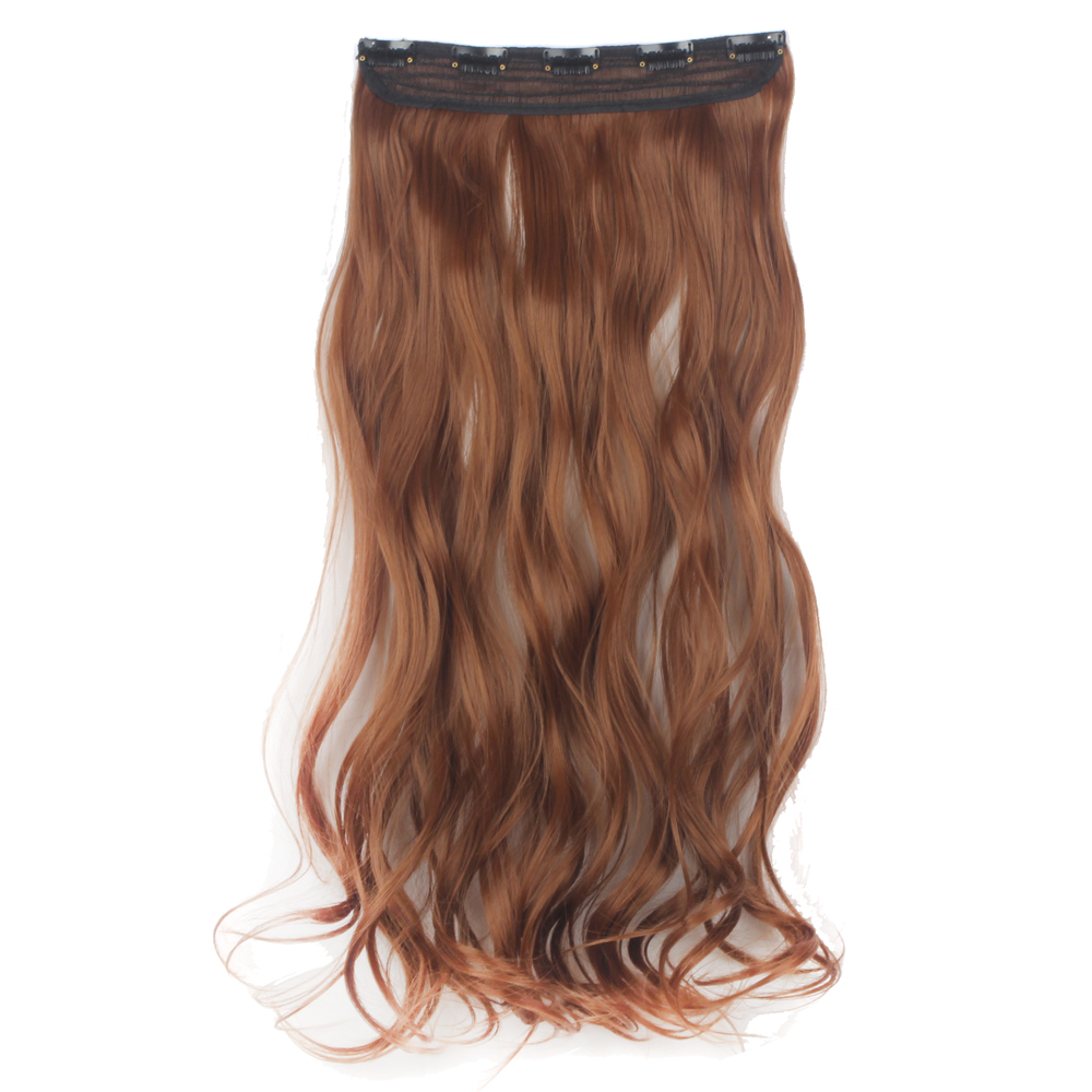 Extensiones de cabello onduladas/rizadas con clip 3/4 cabeza completa 5 clips ¡moda! - Imagen 39 de 56