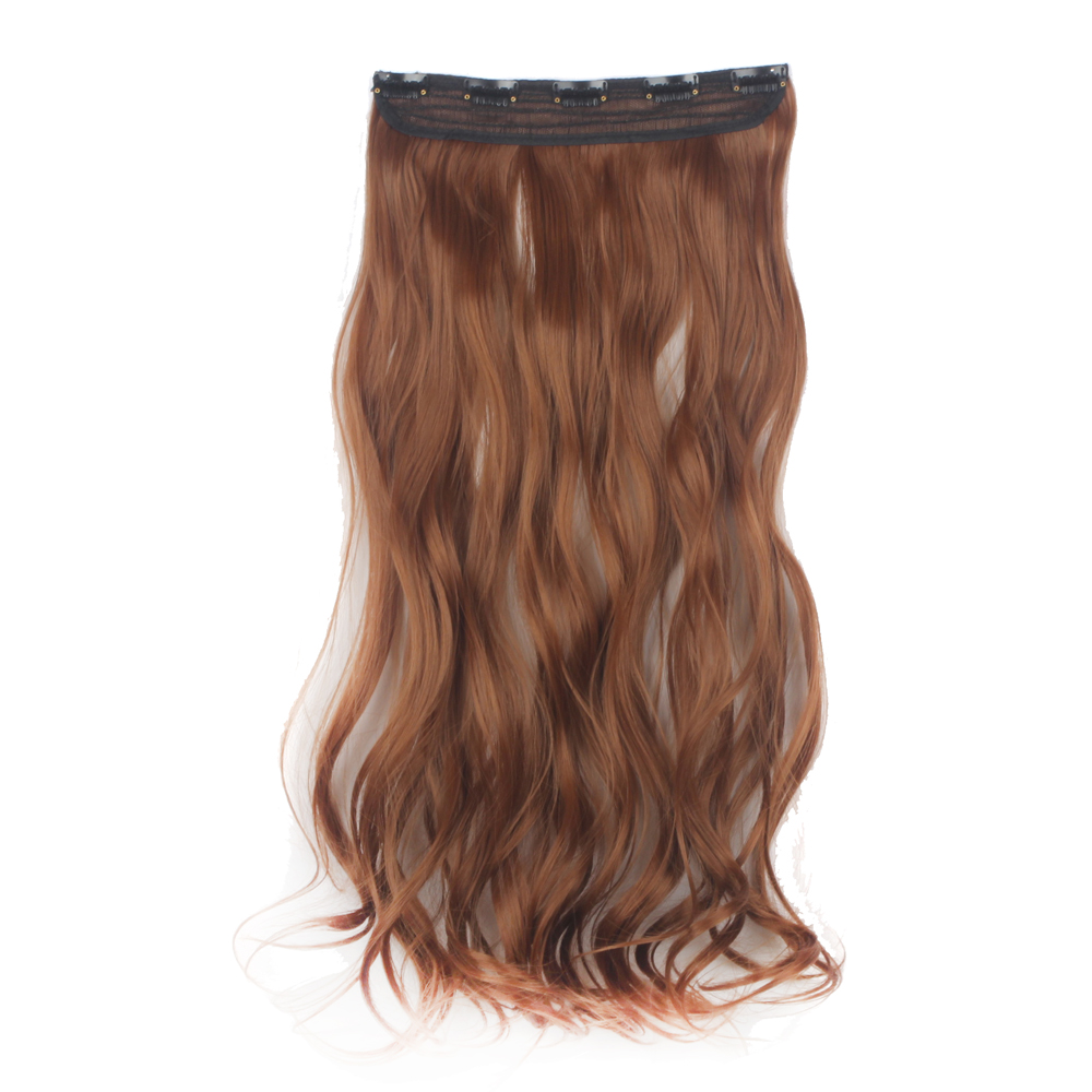 Extensiones de cabello onduladas/rizadas con clip 3/4 cabeza completa 5 clips ¡moda! - Imagen 40 de 56