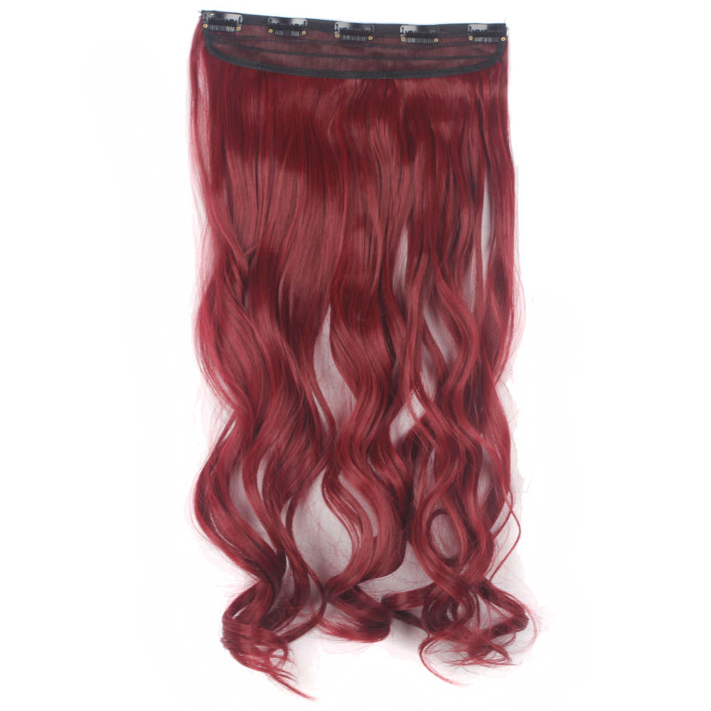 Extensiones de cabello onduladas/rizadas con clip 3/4 cabeza completa 5 clips ¡moda! - Imagen 48 de 56