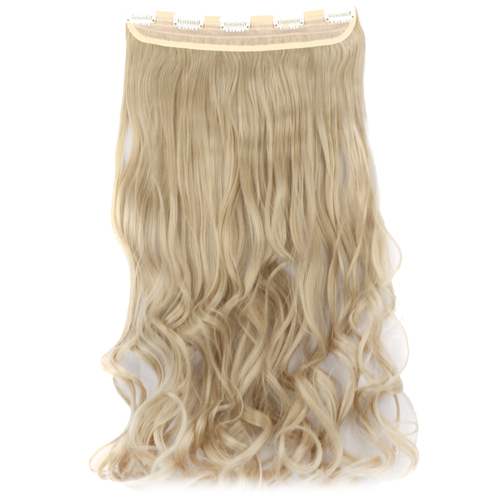Extensiones de cabello onduladas/rizadas con clip 3/4 cabeza completa 5 clips ¡moda! - Imagen 52 de 56