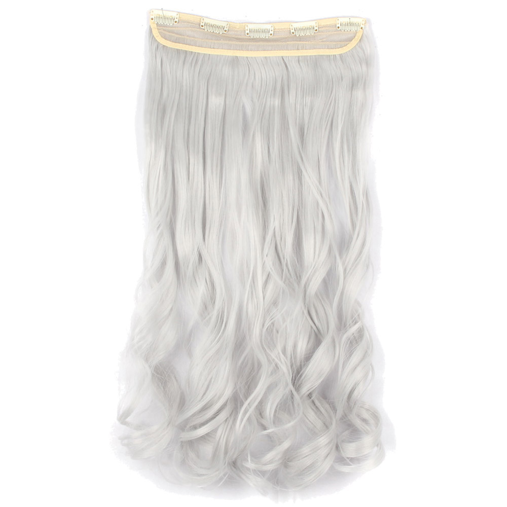 Extensiones de cabello onduladas/rizadas con clip 3/4 cabeza completa 5 clips ¡moda! - Imagen 53 de 56