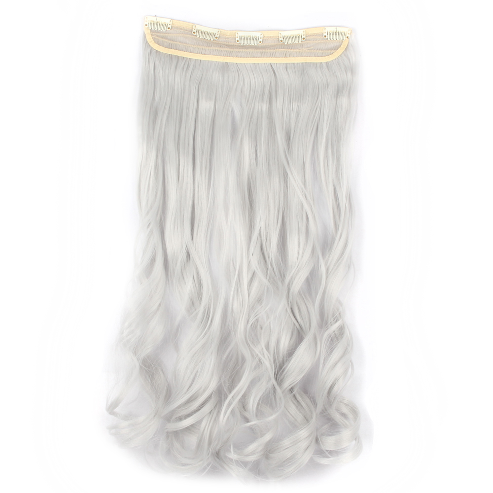 Extensiones de cabello onduladas/rizadas con clip 3/4 cabeza completa 5 clips ¡moda! - Imagen 55 de 56
