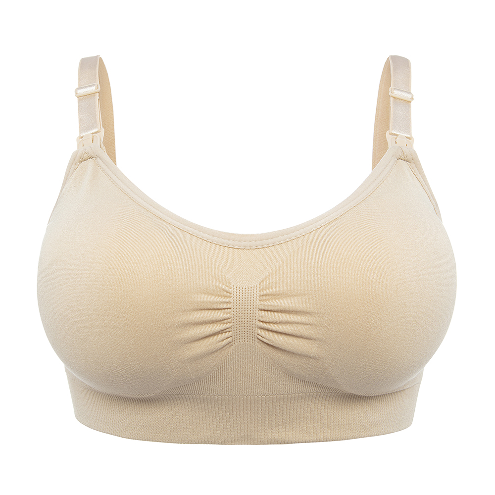 Seamless Full Bust Maternity Nursing Bras With Pads For Maternity Breastfeeding - Picture 16 of 20