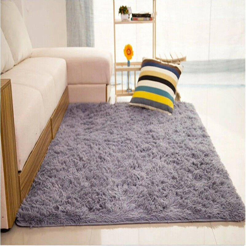 Fluffy Large Rugs Anti-Slip HAIRY RUG Soft Carpet Mats Living Room Floor Bedroom - Picture 16 of 22