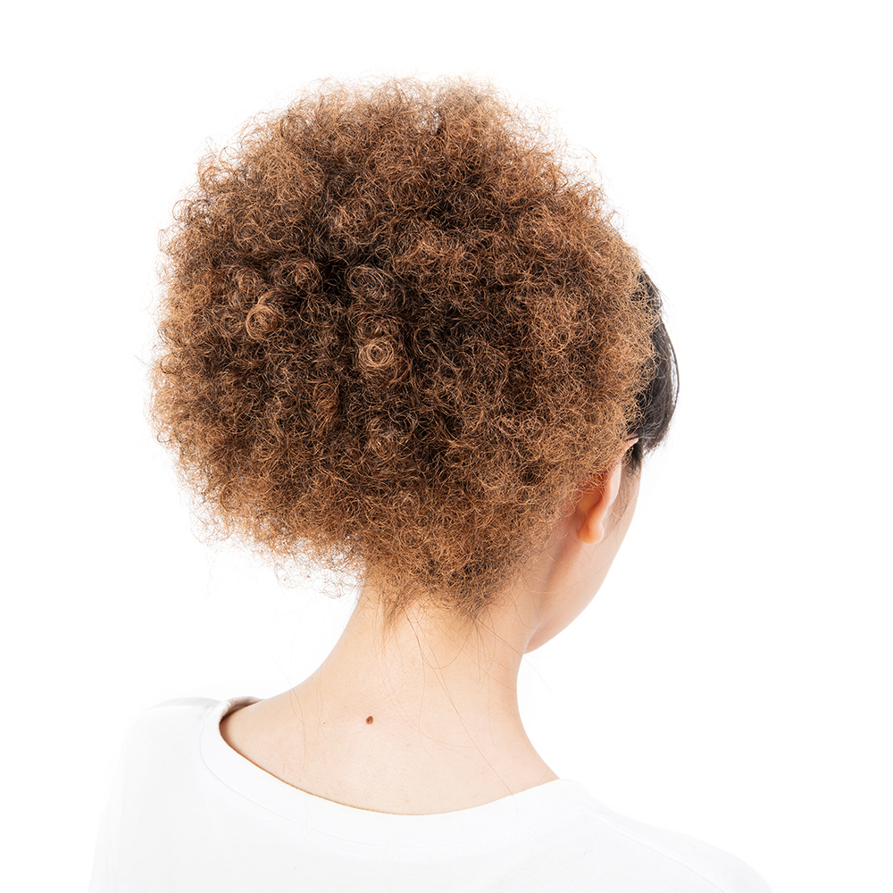 Fashion Afro Kinky Puff Hair Bun Fluffy Curly Drawstring Ponytail Hair Extension - Picture 22 of 26