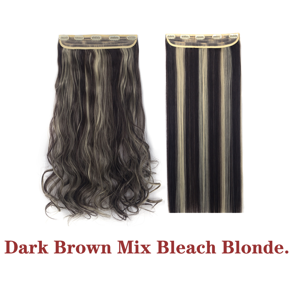 Straight Wavy Curly Clip In Synthetic Hair Extension Ponytail Claw Real As Human - 第 20/32 張圖片
