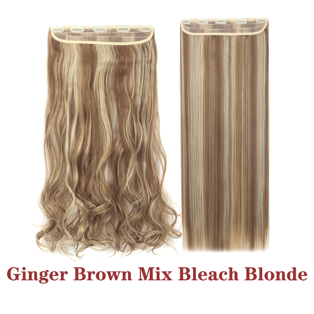 Straight Wavy Curly Clip In Synthetic Hair Extension Ponytail Claw Real As Human - 第 24/32 張圖片