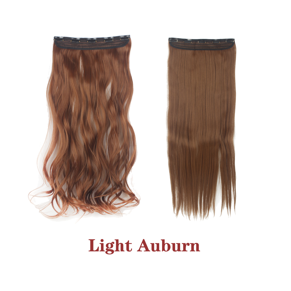 Straight Wavy Curly Clip In Synthetic Hair Extension Ponytail Claw Real As Human - 第 25/32 張圖片