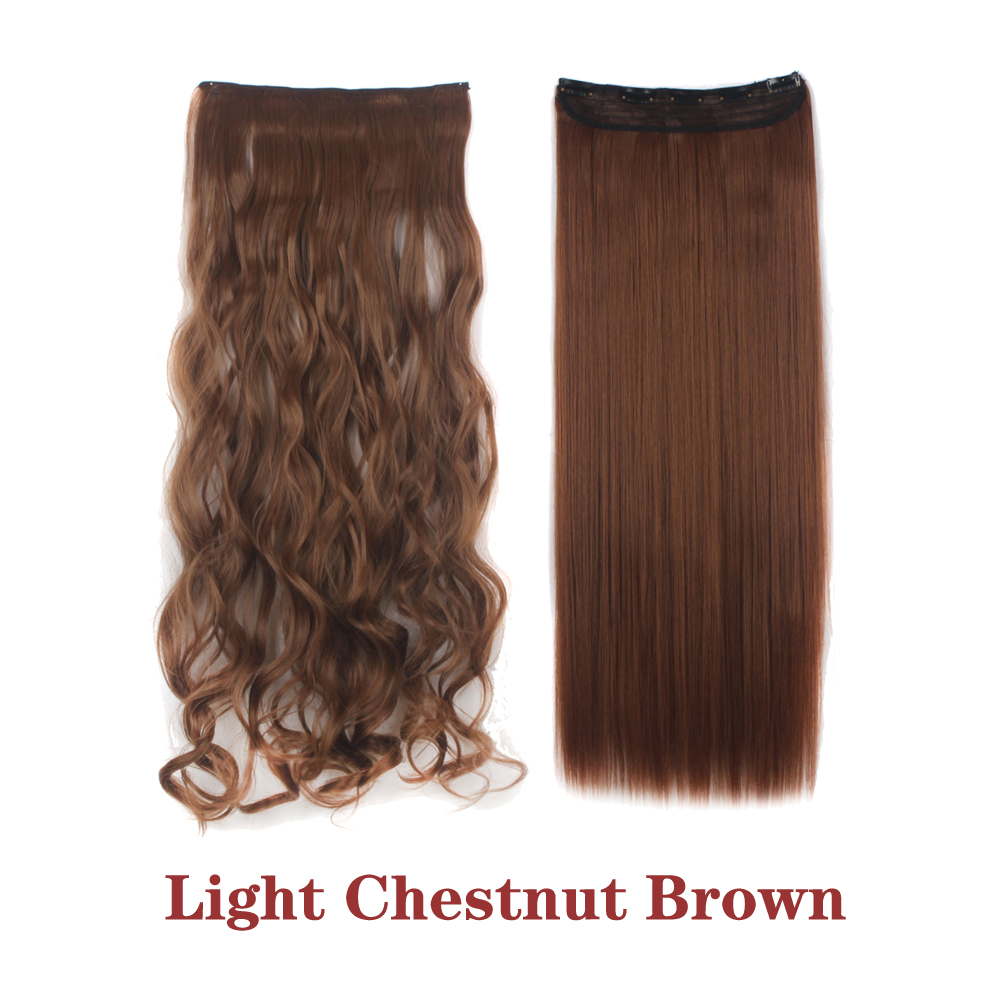 Straight Wavy Curly Clip In Synthetic Hair Extension Ponytail Claw Real As Human - 第 26/32 張圖片