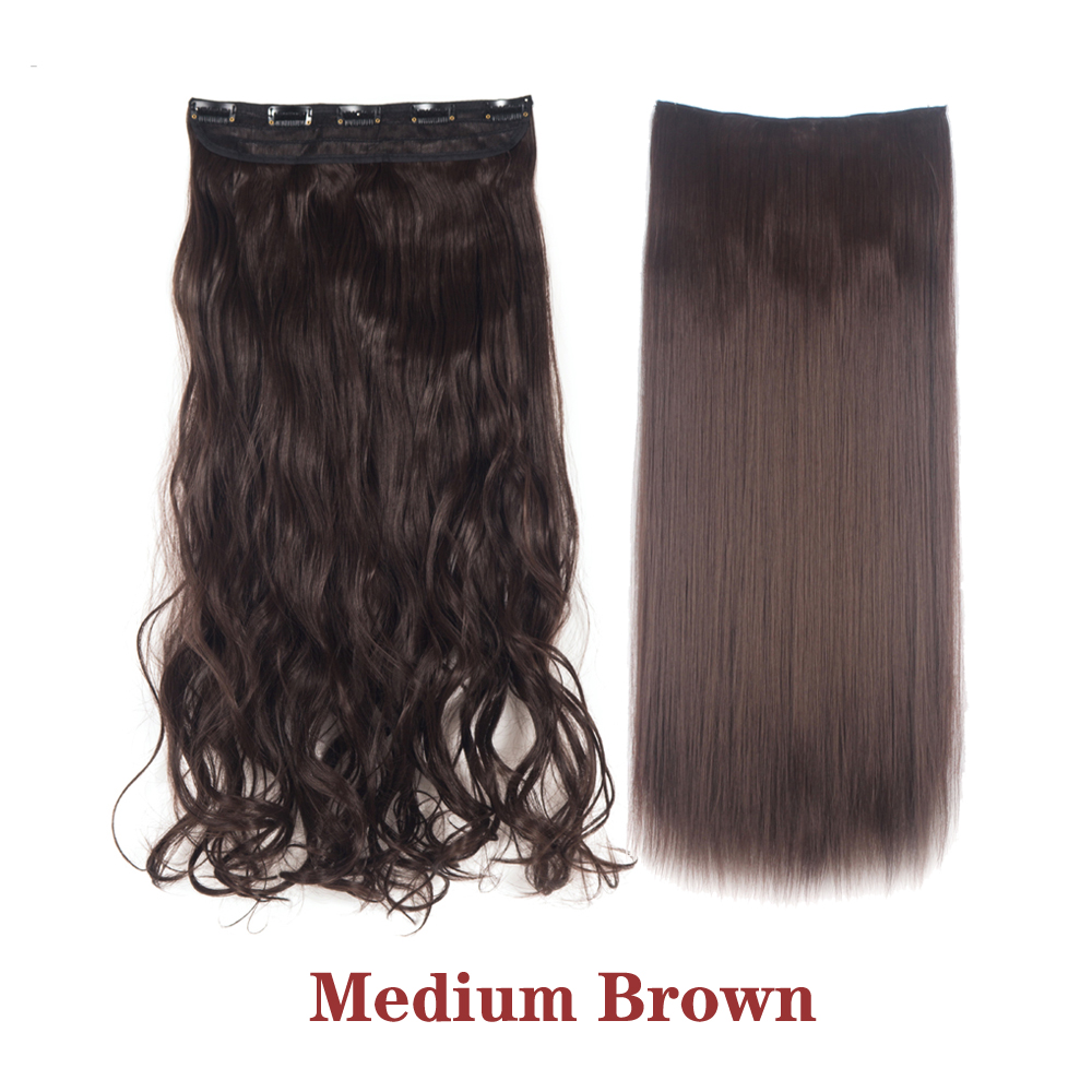 Straight Wavy Curly Clip In Synthetic Hair Extension Ponytail Claw Real As Human - 第 27/32 張圖片
