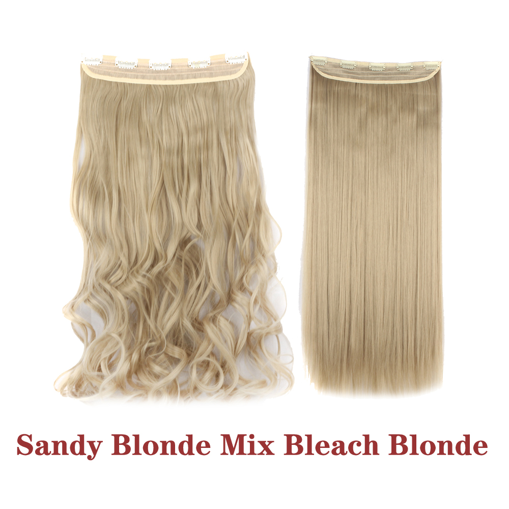 Straight Wavy Curly Clip In Synthetic Hair Extension Ponytail Claw Real As Human - 第 30/32 張圖片