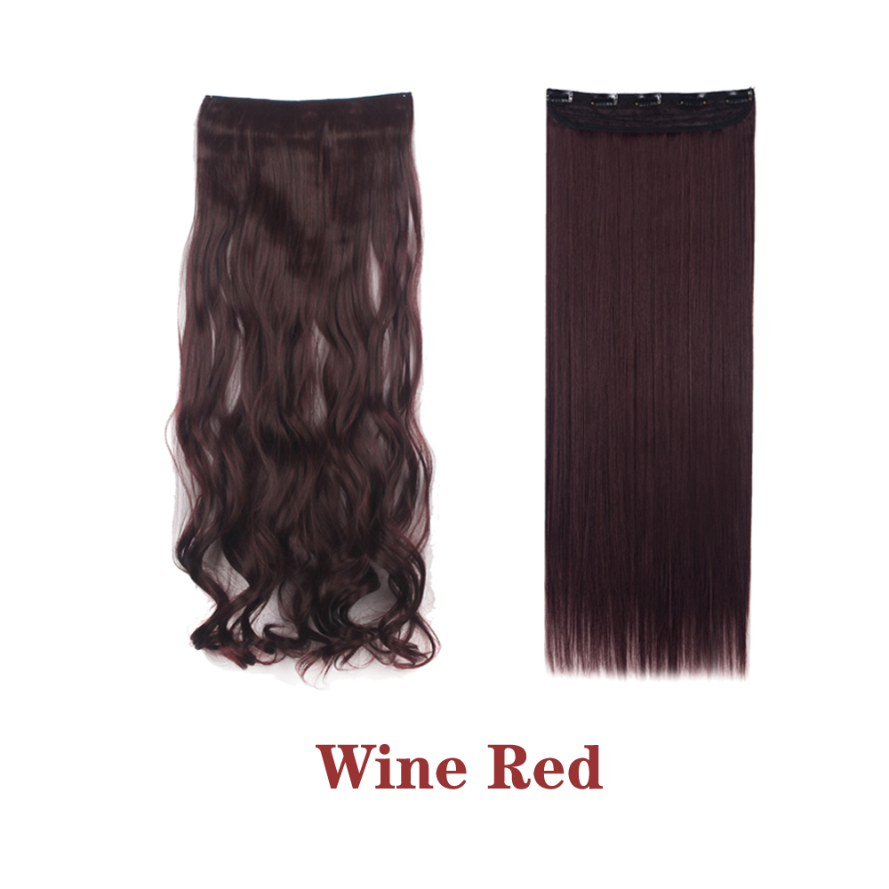 Straight Wavy Curly Clip In Synthetic Hair Extension Ponytail Claw Real As Human - 第 32/32 張圖片