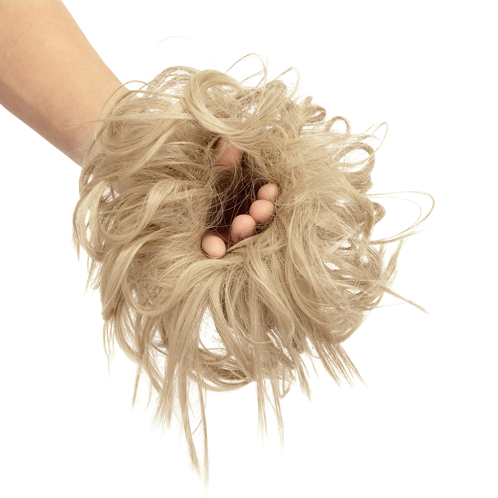Women Thick Messy Curly Wavy Chignon Hair Bun Scrunchie Hair Extensions Natural - Picture 25 of 25