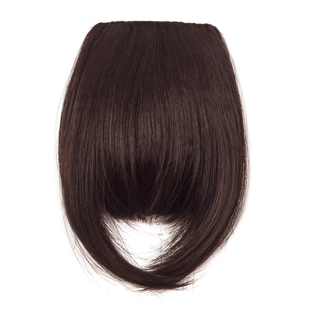 Girl Straight Synthetic Hair Fringe Bang Hairpiece Clip-In Front Hair Extension - Picture 19 of 24