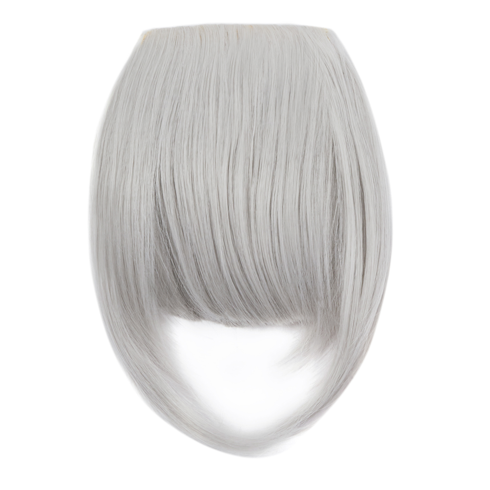 Girl Straight Synthetic Hair Fringe Bang Hairpiece Clip-In Front Hair Extension - Picture 20 of 24