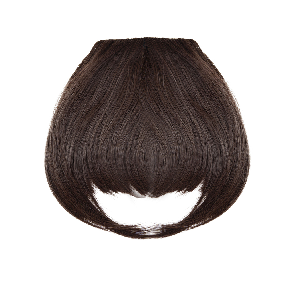 Girl Straight Synthetic Hair Fringe Bang Hairpiece Clip-In Front Hair Extension - Picture 22 of 24