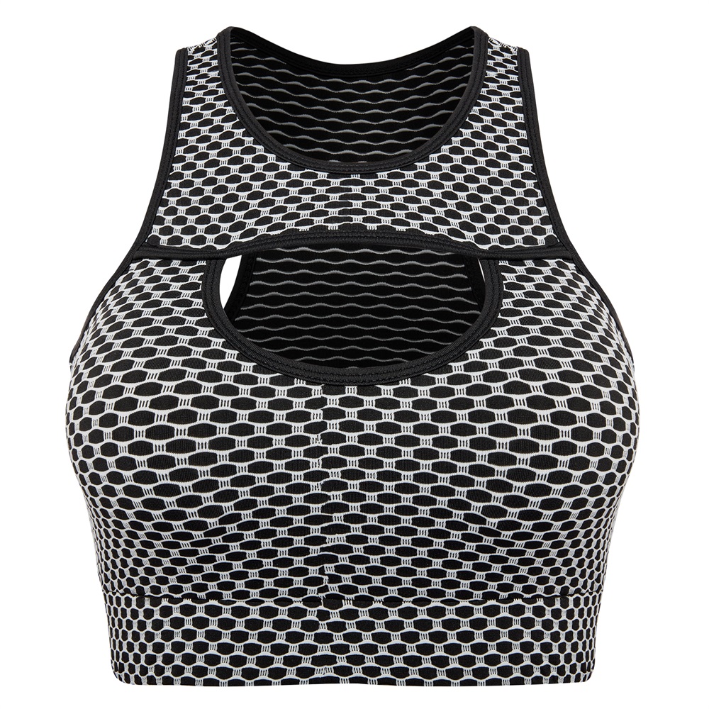 Ladies Sport Bras Seamless Wire-free Light Support Sport Fitness Yoga Bra Vest - Picture 13 of 24