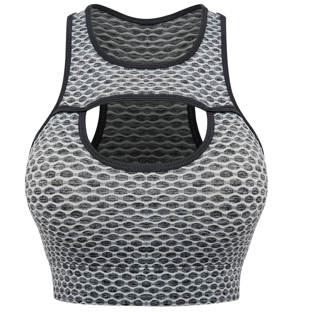 Ladies Sport Bras Seamless Wire-free Light Support Sport Fitness Yoga Bra Vest - Picture 15 of 24