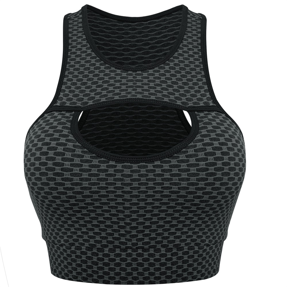 Ladies Sport Bras Seamless Wire-free Light Support Sport Fitness Yoga Bra Vest - Picture 17 of 24