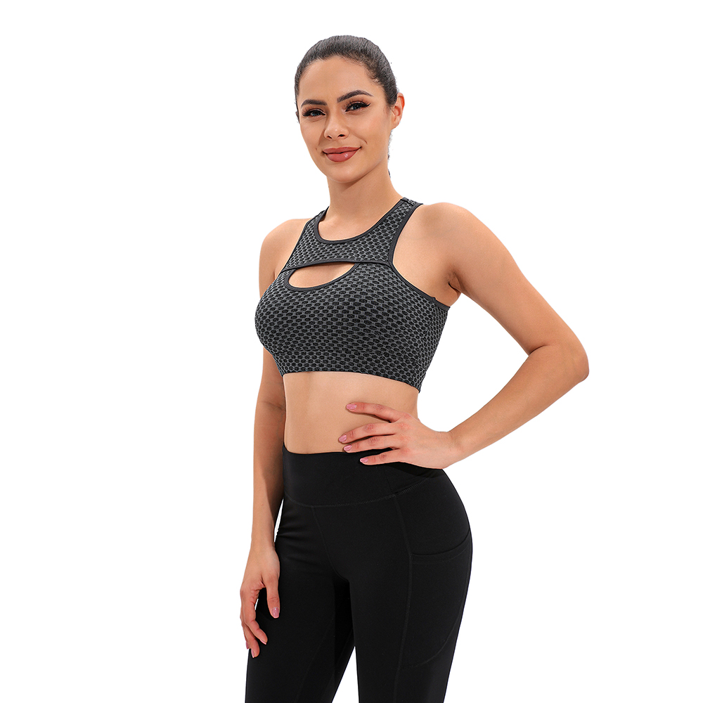 Ladies Sport Bras Seamless Wire-free Light Support Sport Fitness Yoga Bra Vest - Picture 18 of 24