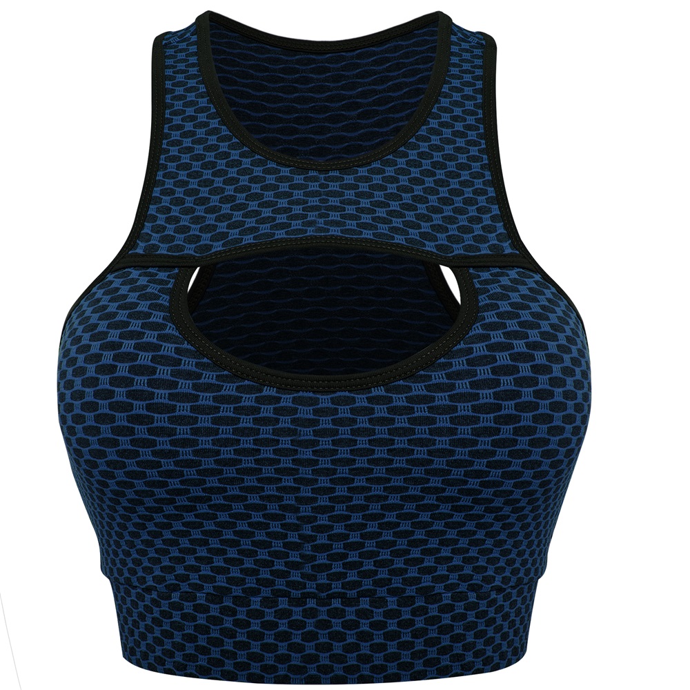 Ladies Sport Bras Seamless Wire-free Light Support Sport Fitness Yoga Bra Vest - Picture 19 of 24