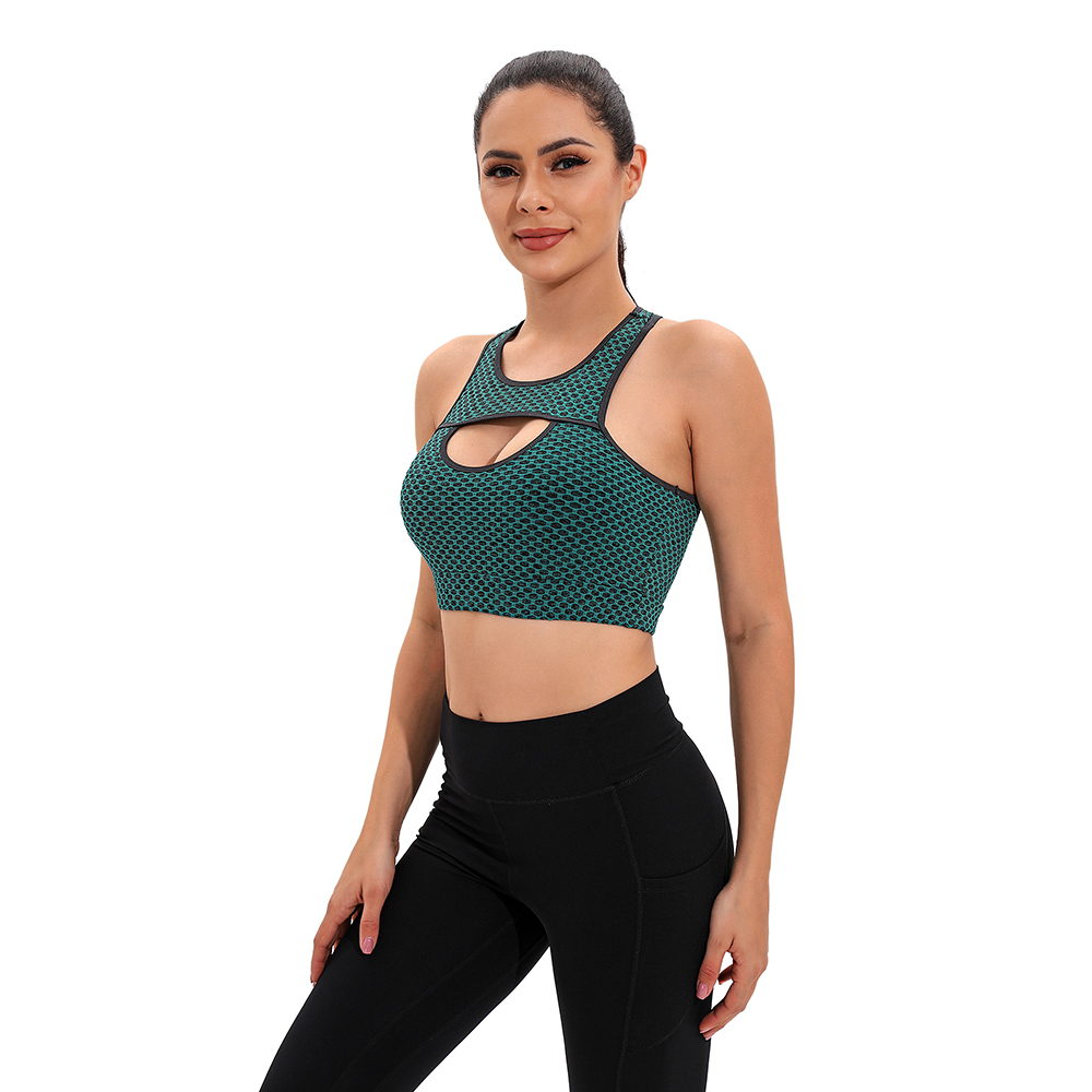 Ladies Sport Bras Seamless Wire-free Light Support Sport Fitness Yoga Bra Vest - Picture 22 of 24