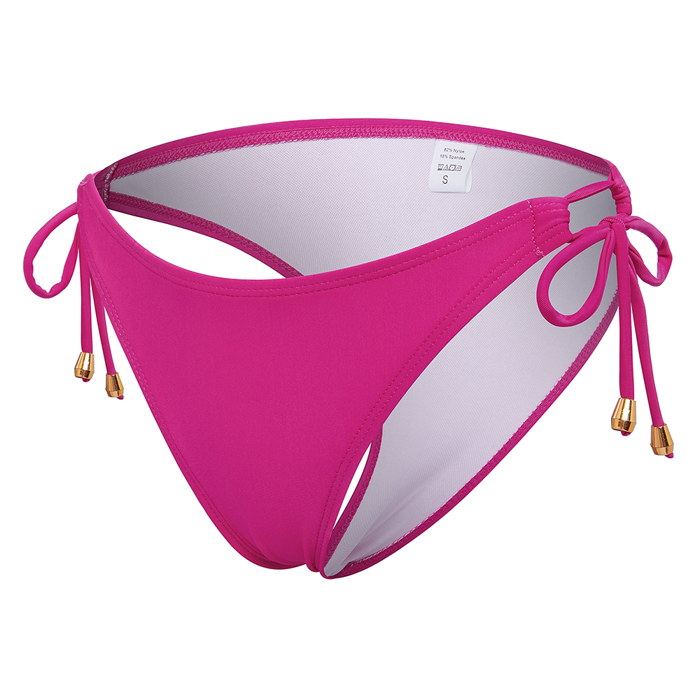 Ladies Swim Trunks Bikini Bottom Booty Side Tie Trunks Swimwear Thong Briefs - Picture 17 of 21