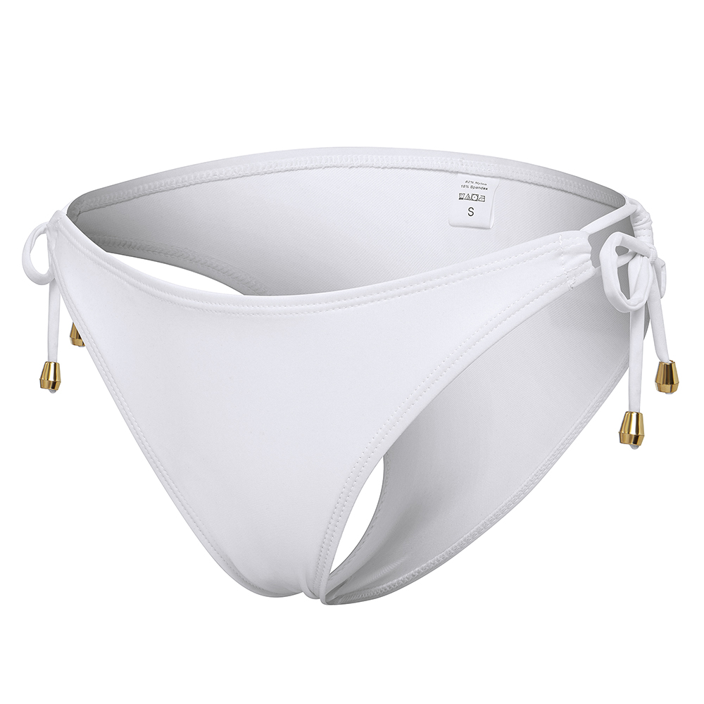 Ladies Swim Trunks Bikini Bottom Booty Side Tie Trunks Swimwear Thong Briefs - Picture 20 of 21