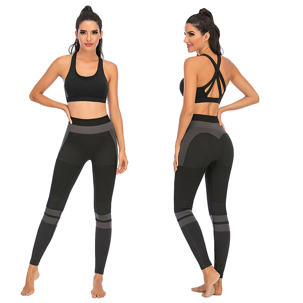 Women Full Length High Waist Shaping Pants Stitching Yoga Fitness Shrink Legging - Picture 13 of 16