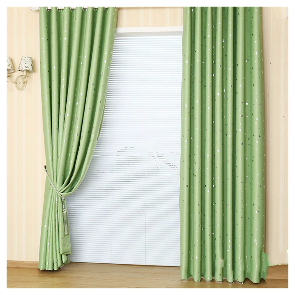 Shiny Star Curtain Blackout Blinds Window Valance Voile Tulle