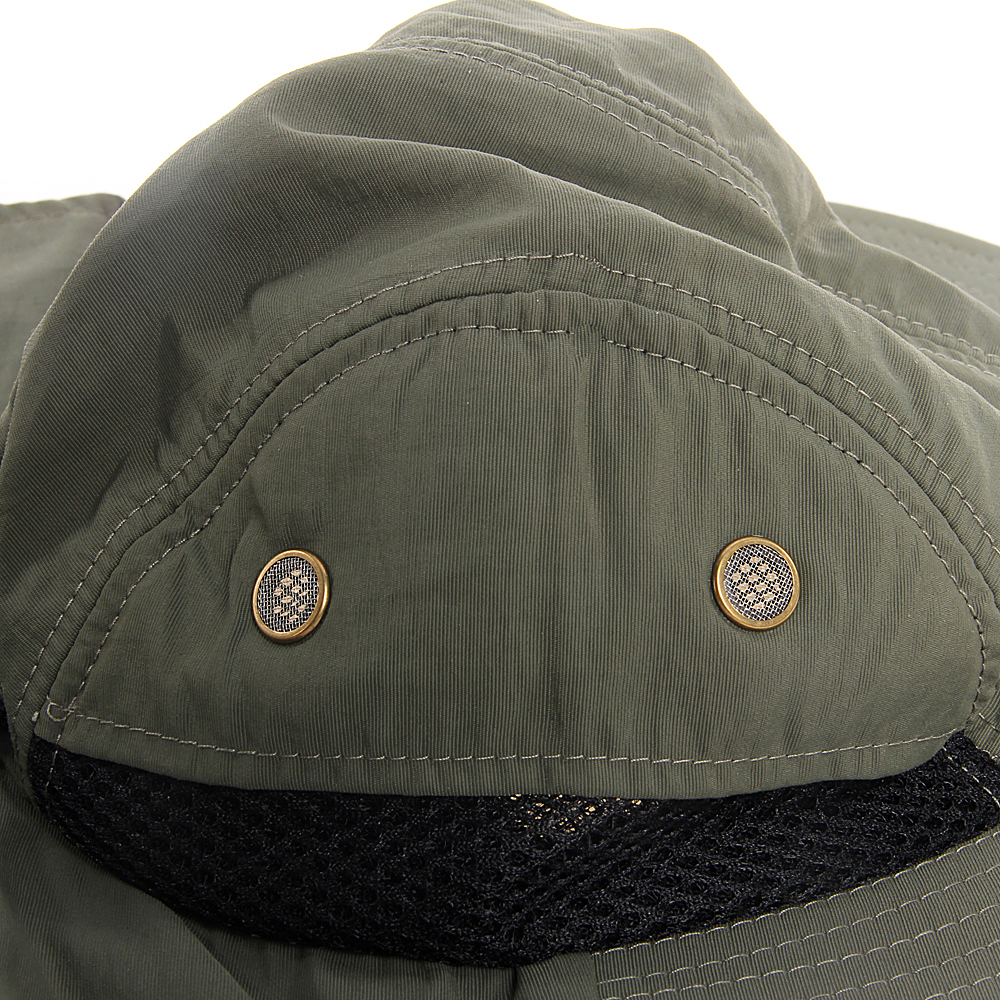 Hunting Fishing Hiking Boonie Snap Hat Brim Ear Neck Cover Sun Flap Cap