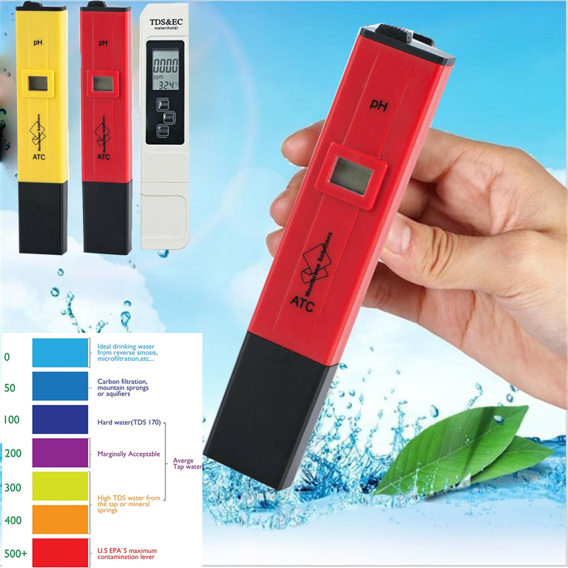 Protable Lcd Digital Tds Ph Meter Pen Tester Accuracy Aquarium Pool 