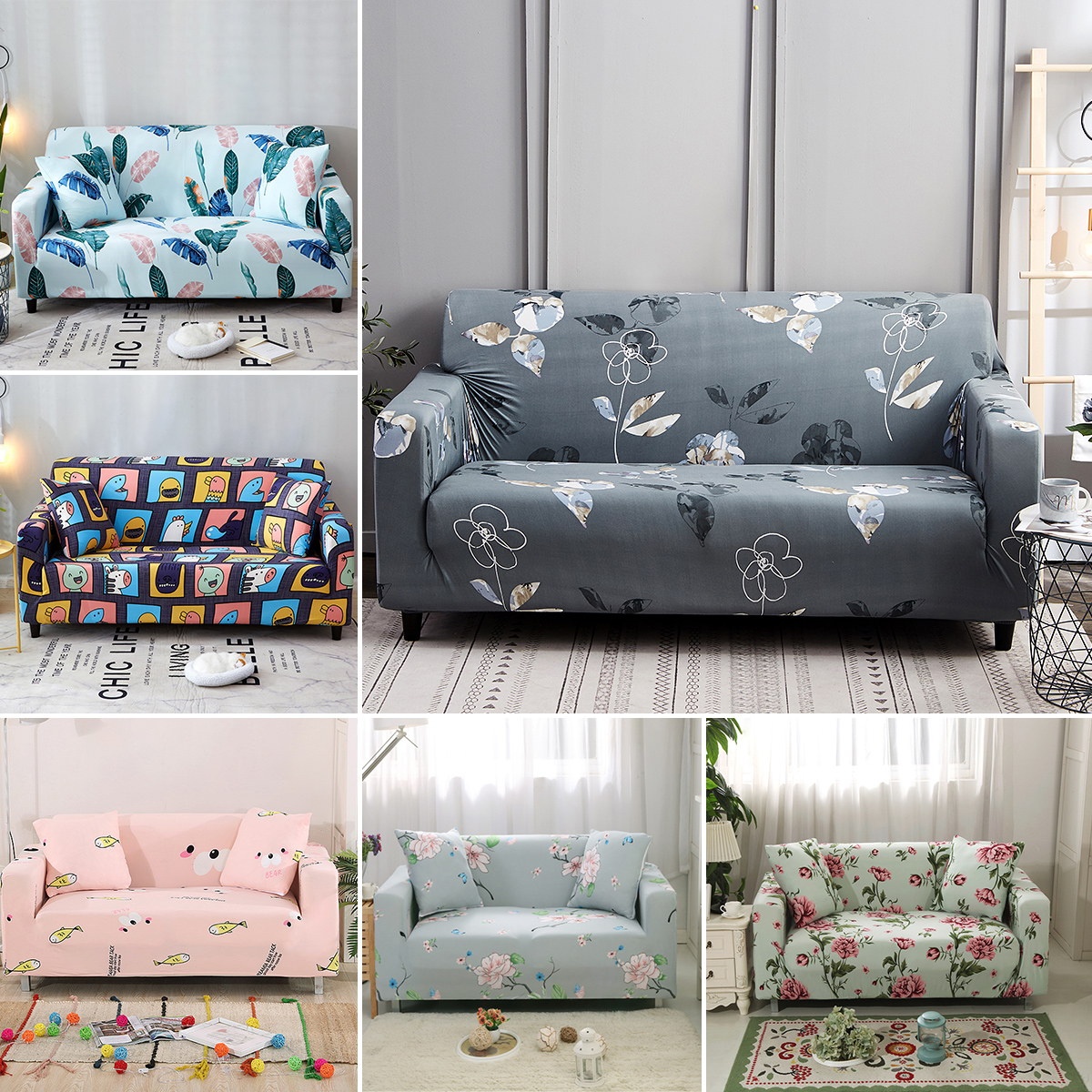 Stretch Fit Lounge Couch Sofa Cover Slipcover Recliner Protector 1//2//3//4 Seater