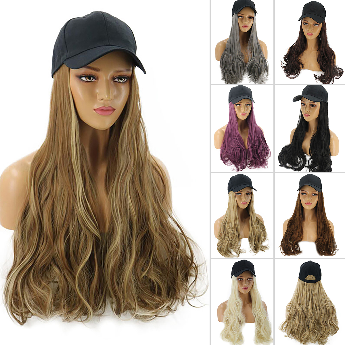 baseball cap wig