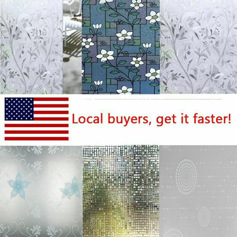 Waterproof Privacy Self Adhesive Bathroom Window Stickers Static Glass Film hot - Picture 15 of 21