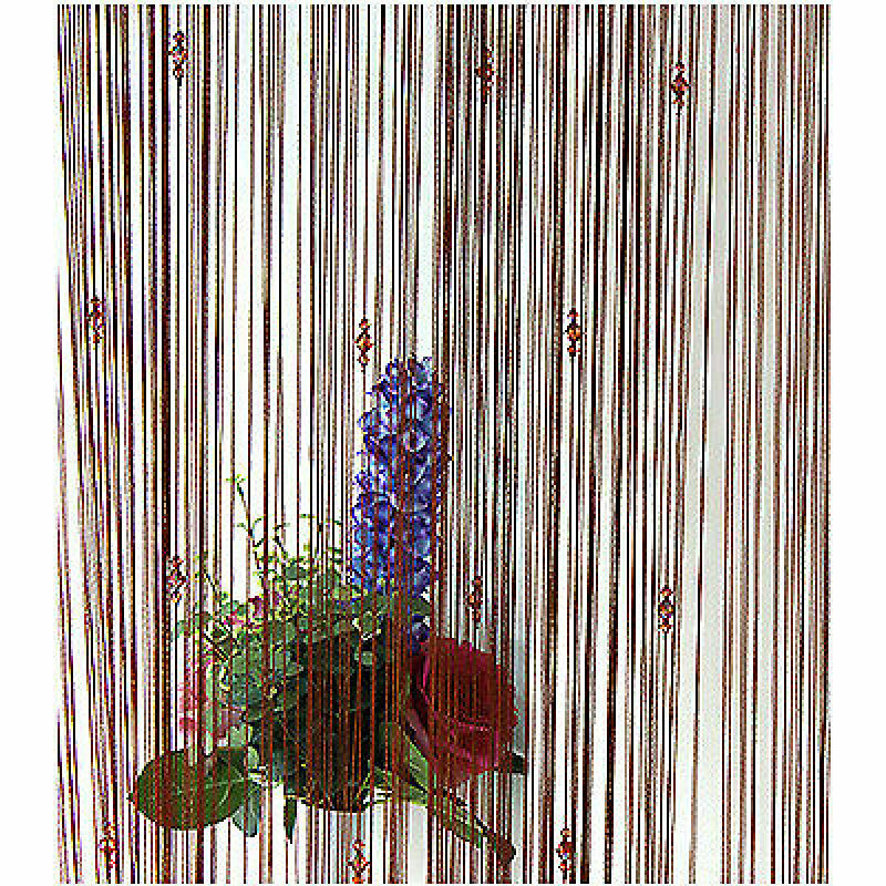 String Tassel Curtain Crystal Beads Door Window Panel Room Divider Beaded Panel - Picture 15 of 22