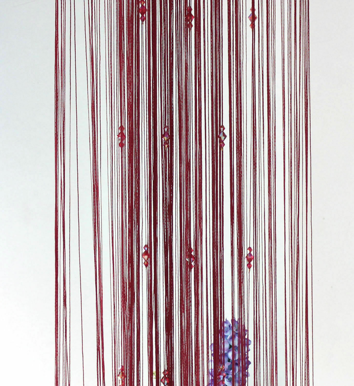 String Tassel Curtain Crystal Beads Door Window Panel Room Divider Beaded Panel - Picture 13 of 22