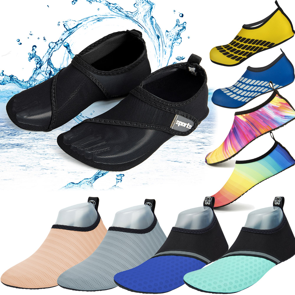 Mens Water Shoes Quick Dry Barefoot Diving Surf Aqua Sport Beach Shoes ...