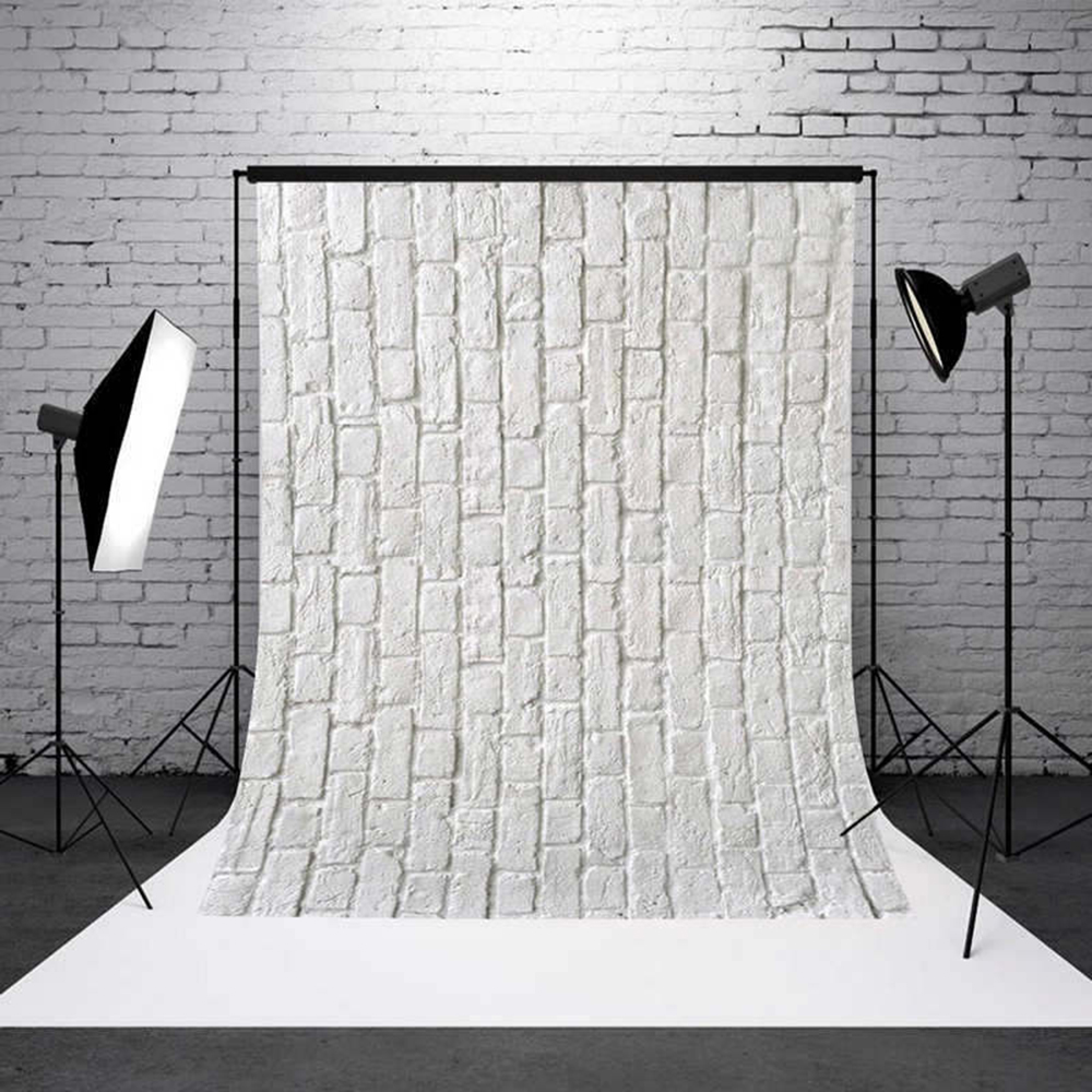 3x5FT Photography Backdrop Studio Photos Vinyl Background Wood Wall Flower Brick - Picture 16 of 50